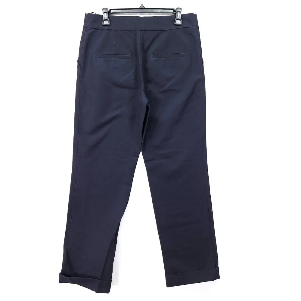 COS Mens Cuffed Chino Pants Size 40 (32x30) Navy Blue Cropped